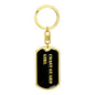 Coast Guard Girl v2 - Luxury Dog Tag Keychain