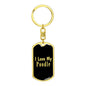 Love My Poodle v2 - Luxury Dog Tag Keychain