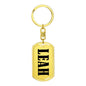 Leah v01 - Luxury Dog Tag Keychain