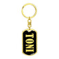 Toni v02 - Luxury Dog Tag Keychain