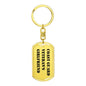 Coast Guard Veteran's Girlfriend - Luxury Dog Tag Keychain