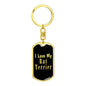 Love My Rat Terrier v2 - Luxury Dog Tag Keychain