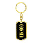 Connie v02 - Luxury Dog Tag Keychain
