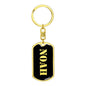 Noah v3 - Luxury Dog Tag Keychain