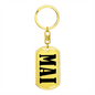 Mai v01 - Luxury Dog Tag Keychain
