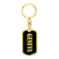 Geneva v02 - Luxury Dog Tag Keychain