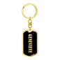 Genevieve v02 - Luxury Dog Tag Keychain