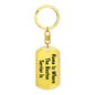 Boston Terrier's Home - Luxury Dog Tag Keychain