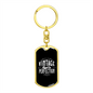 Vintage Aged To Perfection - Luxury Dog Tag Keychain