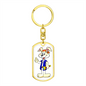 Rabbit - Luxury Dog Tag Keychain
