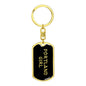 Portland Girl v5 - Luxury Dog Tag Keychain