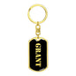 Grant v3 - Luxury Dog Tag Keychain