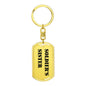 Soldier's Sister - Luxury Dog Tag Keychain