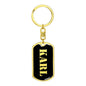Karl v3 - Luxury Dog Tag Keychain