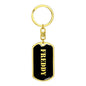 Freddy v3 - Luxury Dog Tag Keychain