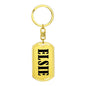 Elsie v01 - Luxury Dog Tag Keychain