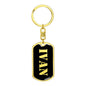 Ivan v3 - Luxury Dog Tag Keychain