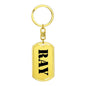 Ray - Luxury Dog Tag Keychain