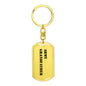Army Grandfather - Luxury Dog Tag Keychain