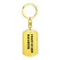 Coast Guard Daughter - Luxury Dog Tag Keychain