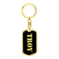 Troy v3 - Luxury Dog Tag Keychain