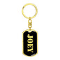 Joey v3 - Luxury Dog Tag Keychain