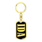 Ida v02 - Luxury Dog Tag Keychain