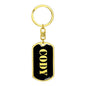 Cody v3 - Luxury Dog Tag Keychain