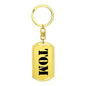 Tom - Luxury Dog Tag Keychain