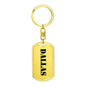 Dallas - Luxury Dog Tag Keychain