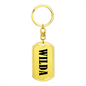 Wilda v01 - Luxury Dog Tag Keychain