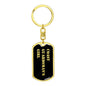 Coast Guardsman's Girl v2 - Luxury Dog Tag Keychain