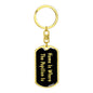 Papillon's Home v2 - Luxury Dog Tag Keychain