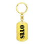 Otis - Luxury Dog Tag Keychain