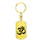 Om Symbol - Luxury Dog Tag Keychain
