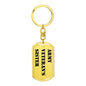Army Veteran's Sister - Luxury Dog Tag Keychain