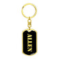 Allen v3 - Luxury Dog Tag Keychain