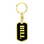 Bill v3 - Luxury Dog Tag Keychain