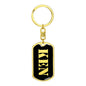 Ken v3 - Luxury Dog Tag Keychain
