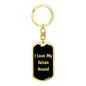Love My Ibizan Hound v5 - Luxury Dog Tag Keychain