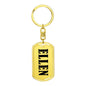 Ellen v01 - Luxury Dog Tag Keychain