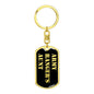 Army Ranger's Aunt v2 - Luxury Dog Tag Keychain