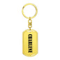 Charlene v01 - Luxury Dog Tag Keychain