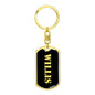Willis v3 - Luxury Dog Tag Keychain