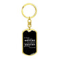 A Single Kiss - Luxury Dog Tag Keychain