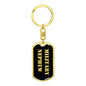 Military Nephew v2 - Luxury Dog Tag Keychain
