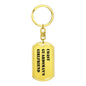 Coast Guardsman's Girlfriend - Luxury Dog Tag Keychain