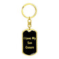 Love My Sun Conure v2 - Luxury Dog Tag Keychain