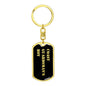 Coast Guardsman's Boy v2 - Luxury Dog Tag Keychain