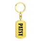 Patsy v01 - Luxury Dog Tag Keychain